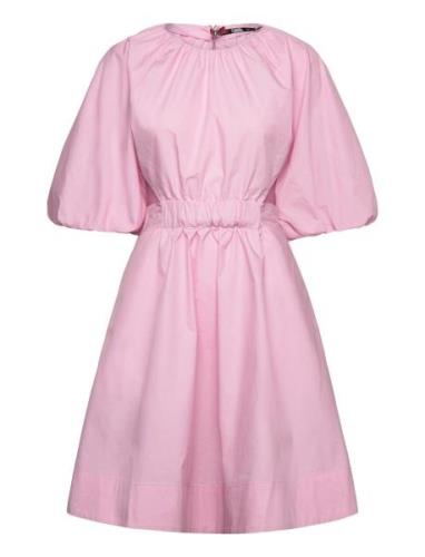 A-Line Puff Sleeve Dress Pink Karl Lagerfeld