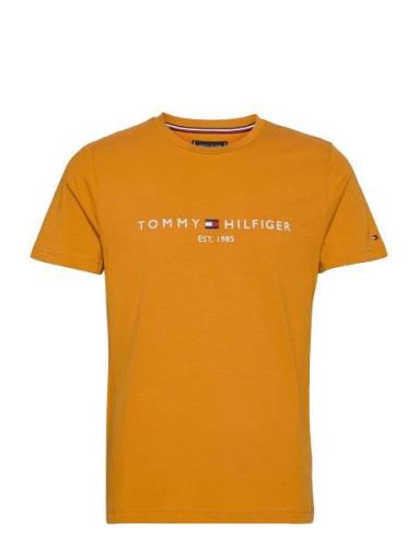 Tommy Logo Tee Yellow Tommy Hilfiger