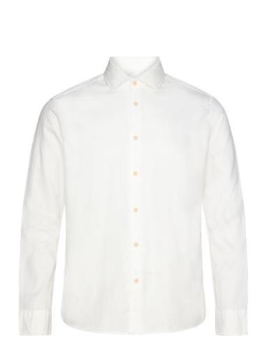Slhregbond-Garment Dyed Shirt Ls White Selected Homme