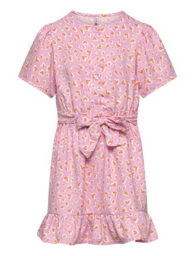 Kogpalma S/S Dress Ptm Pink Kids Only