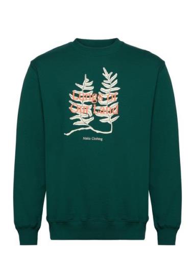 Lungs Sweatshirt Green Makia