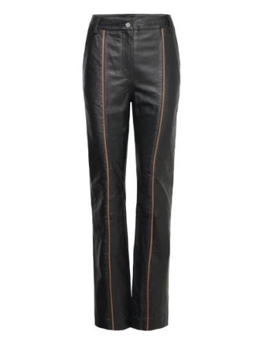 Leather Slim Pants Black REMAIN Birger Christensen