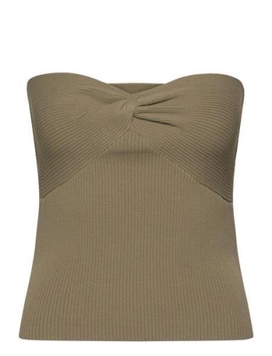Hollie Knitted Bandeau Top Beige Notes Du Nord