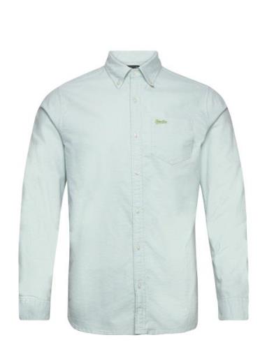 Cotton L/S Oxford Shirt Green Superdry
