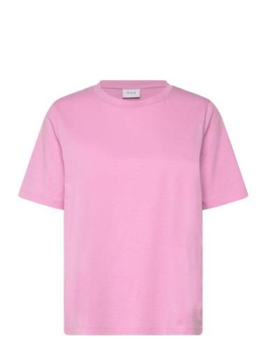 Vidarlene S/S T-Shirt Pink Vila