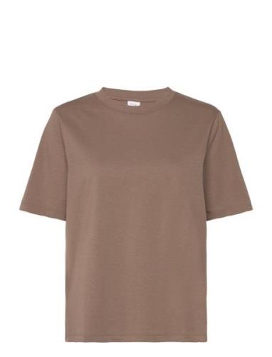 Vidarlene S/S T-Shirt Brown Vila