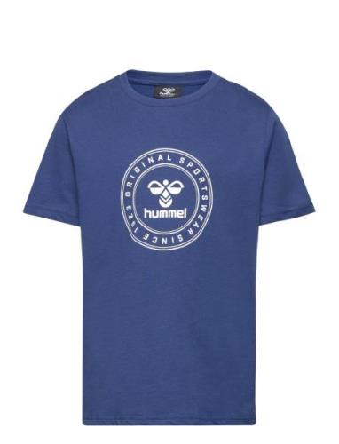 Hmltres Circle T-Shirt S/S Blue Hummel
