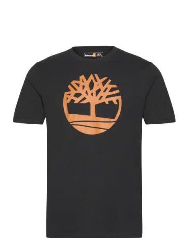 Kennebec River Tree Logo Short Sleeve Tee Black/Wheat Boot Black Timbe...
