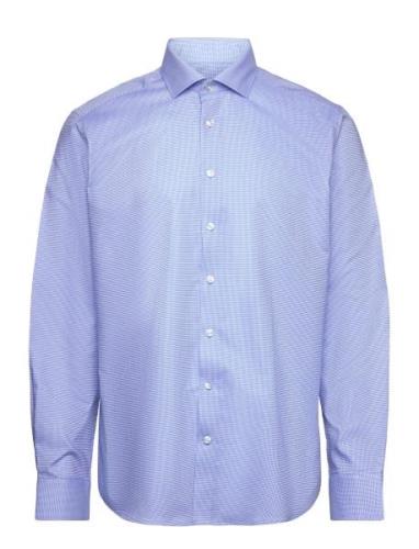 Bs Thorpe Modern Fit Shirt Blue Bruun & Stengade