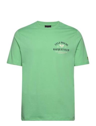 Racquet Club Graphic T-Shirt Green Lyle & Scott