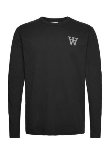 Mel Tirewall Ls T-Shirt Gots Black Double A By Wood Wood