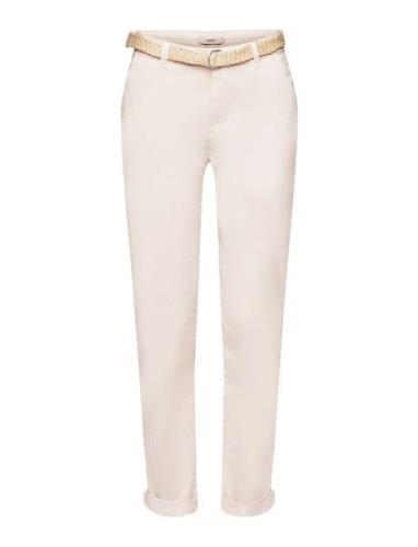 Cropped Chinos Pink Esprit Casual