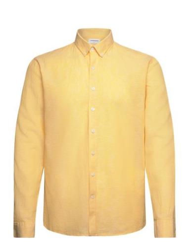 Linen/Cotton Shirt L/S Yellow Lindbergh