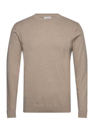 Knitted O-Neck Sweater Beige Lindbergh