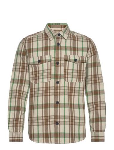 Onsmilo Ovr Ctn Check Ls Shirt Noos Brown ONLY & SONS