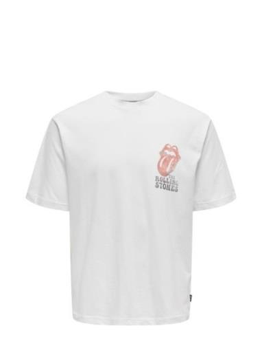 Onsrollingst S Rlx Ss Tee White ONLY & SONS