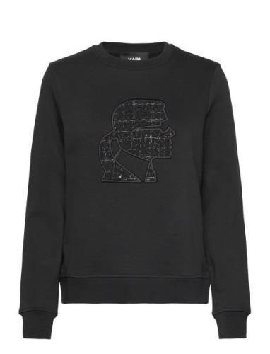 Boucle Profile Sweatshirt Black Karl Lagerfeld