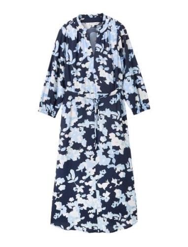 Printed Airblow Dress Navy Tom Tailor