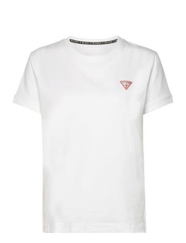 Ss Cn Mini Triangle Tee White GUESS Jeans