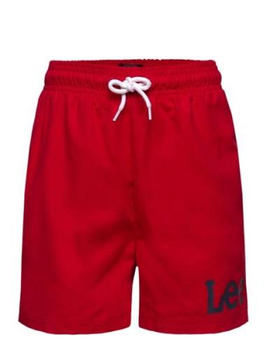 Wobbly Graphic Swimshort Red Lee Jeans