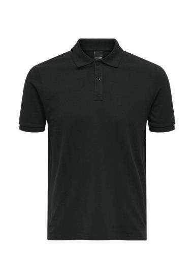 Onstray Slim Ss Polo Black ONLY & SONS