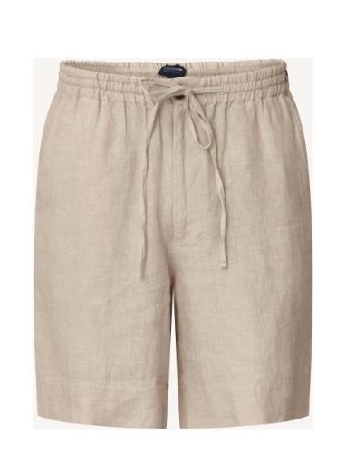 Casual Linen Shorts Beige Lexington Clothing