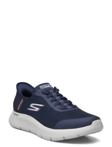 Mens Go Walk Flex - Hands Up - Slip-Ins Navy Skechers