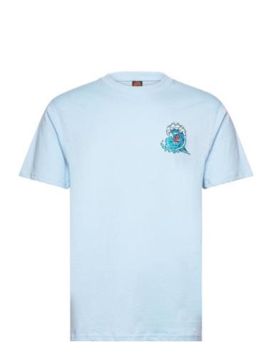 Screaming Wave T-Shirt Blue Santa Cruz