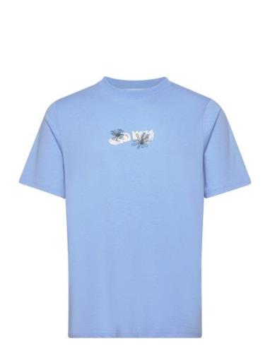 Bobby Flowers T-Shirt Gots Blue Wood Wood