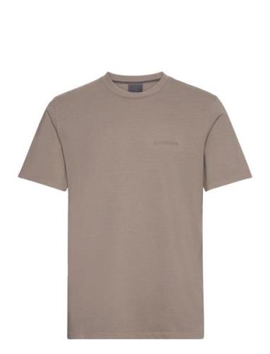 Overdyed Logo Loose Tee Brown Superdry Sport
