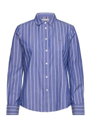 Baseball Stripe Regular Shirt Blue Tommy Hilfiger