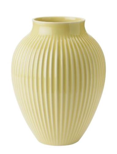 Knabstrup Vase, Riller Yellow Knabstrup Keramik