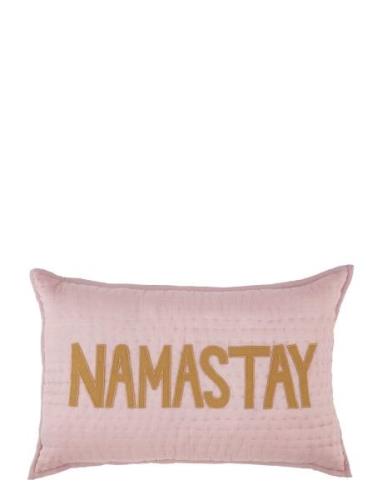 Namastay Pillow Case Pink Bongusta