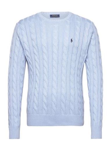 Cable-Knit Cotton Sweater Blue Polo Ralph Lauren