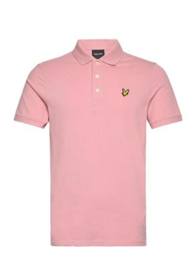 Plain Polo Shirt Pink Lyle & Scott