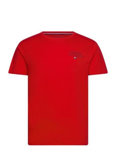 Cn Ss Tee Logo Red Tommy Hilfiger