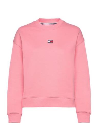 Tjw Bxy Badge Crew Ext Pink Tommy Jeans