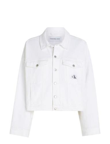 Relaxed Denim Jacket White Calvin Klein Jeans