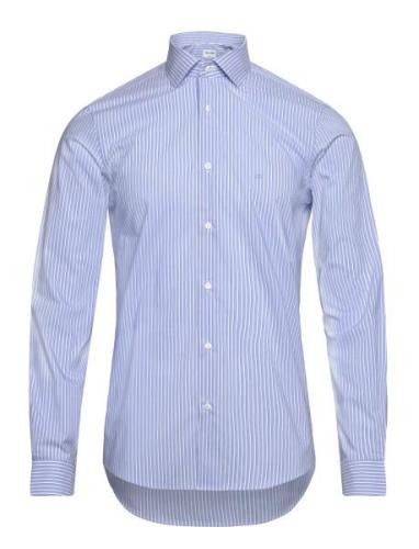 Thermo Tech Stripe Fitted Shirt Blue Calvin Klein