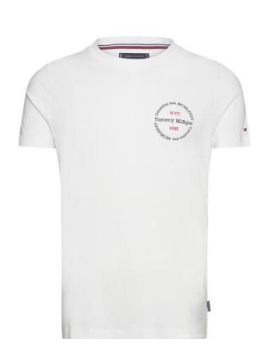 Hilfiger Roundle Tee White Tommy Hilfiger