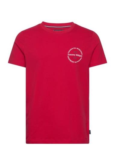 Hilfiger Roundle Tee Red Tommy Hilfiger