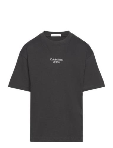 Serenity Back Print Rlxd T-Shirt Black Calvin Klein
