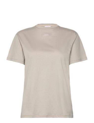 Micro Logo T Shirt Beige Calvin Klein