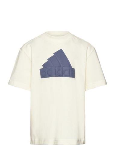 Future Icons Logo Piqué T-Shirt Beige Adidas Performance