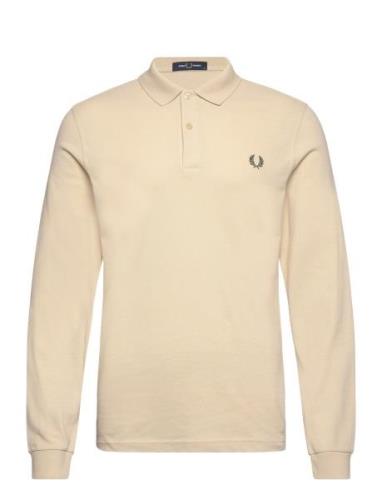 L/S Plain Fp Shirt Beige Fred Perry
