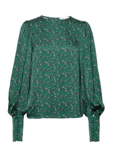 Rina Balloon Sleeve Blouse Green Malina