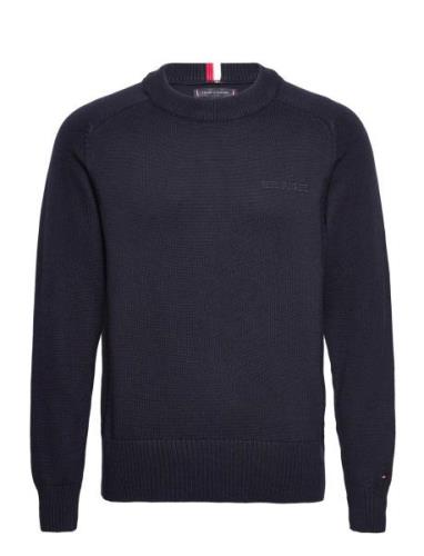 Monotype Chunky Cotton C Nk Navy Tommy Hilfiger