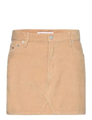 Tjw Cord Mini Skirt Beige Tommy Jeans