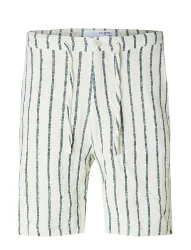 Slhreg-Brody-Sal Shorts Cream Selected Homme