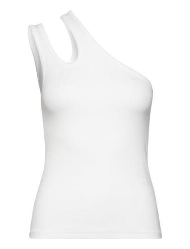Jersey -Shoulder Top White REMAIN Birger Christensen